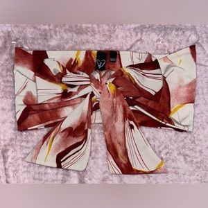 Island Time Floral Cropped Tube Top (Never Worn)